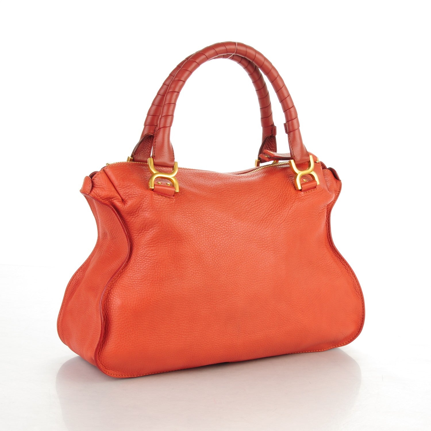 Chloe Calfskin Large Marcie Satchel Maple Leaf 3 of 8
