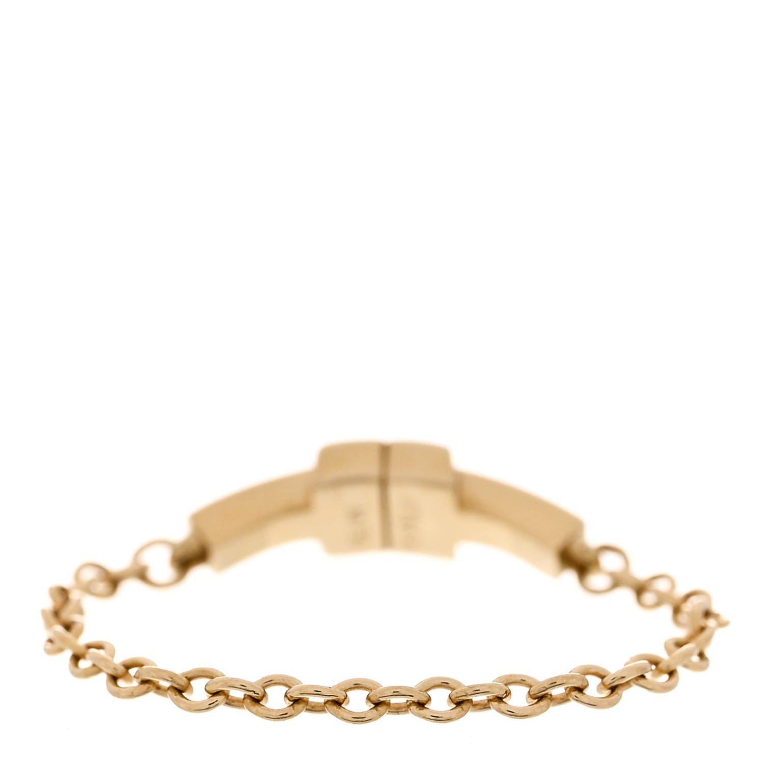 Tiffany 18K Yellow Gold T Chain Ring 49 4.75 3 of 5