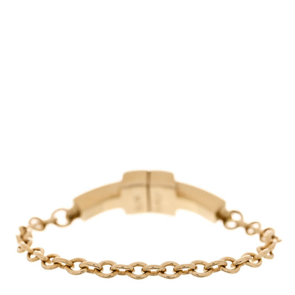 Tiffany 18K Yellow Gold T Chain Ring 49 4.75 3 of 5