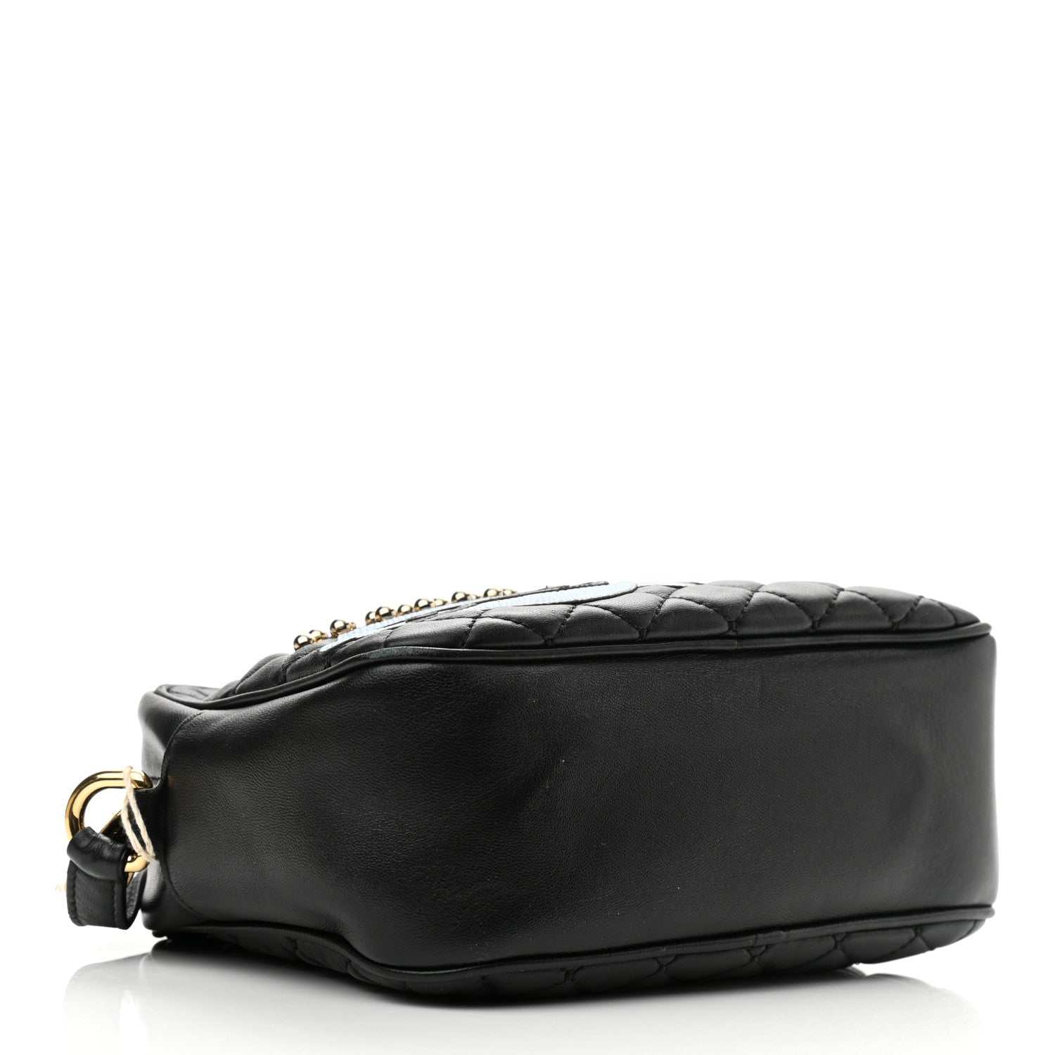 Dolce & Gabbana Lambskin Quilted Applique Camera Bag Black 4 of 10