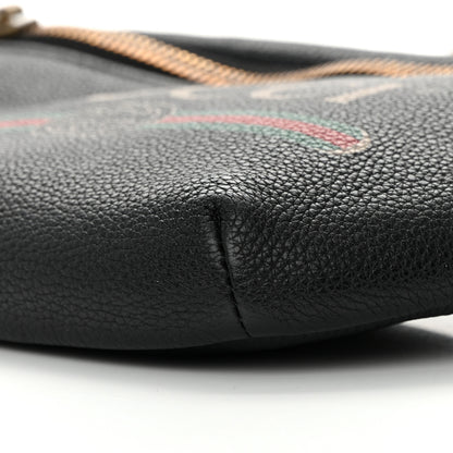 Gucci Grained Calfskin Small Logo Belt Bag Black 10 of 14