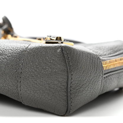 Balenciaga Chevre Gold Metallic Edge Hardware XS Reporter Crossbody Gris Acier 10 of 11