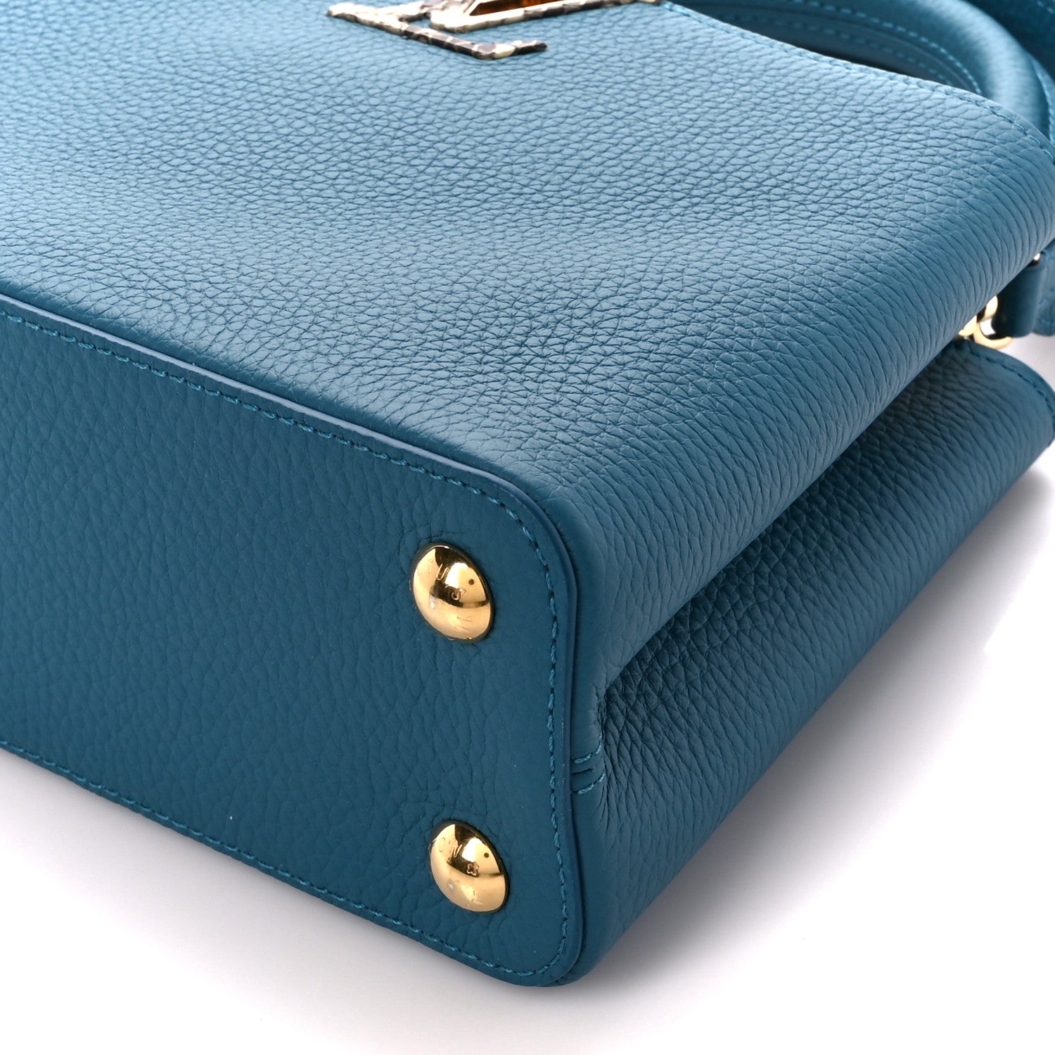 Louis Vuitton Taurillon Snakeskin Capucines BB Mallard 9 of 9