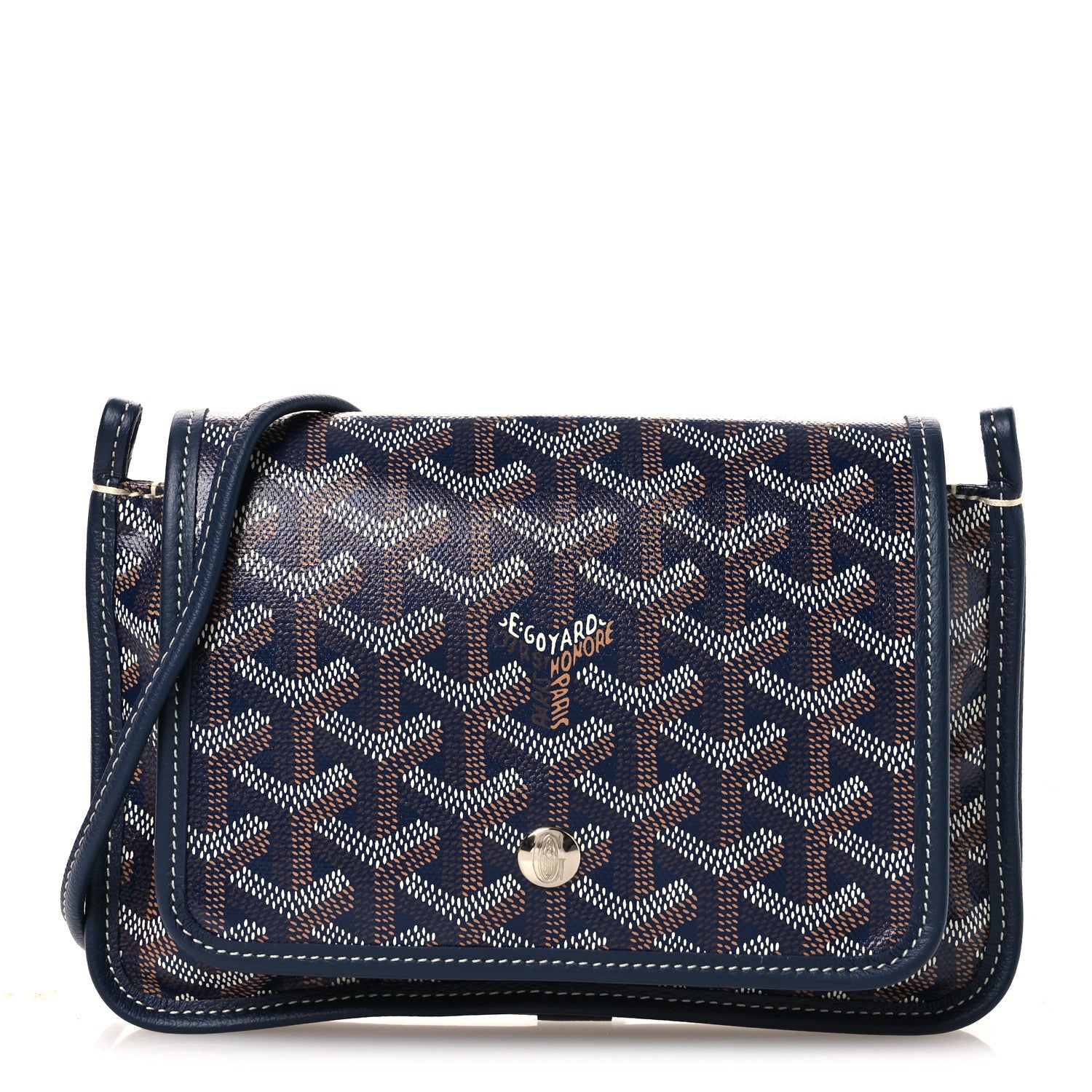 Goyard Goyardine Plumet Wallet Clutch Navy 1 of 9