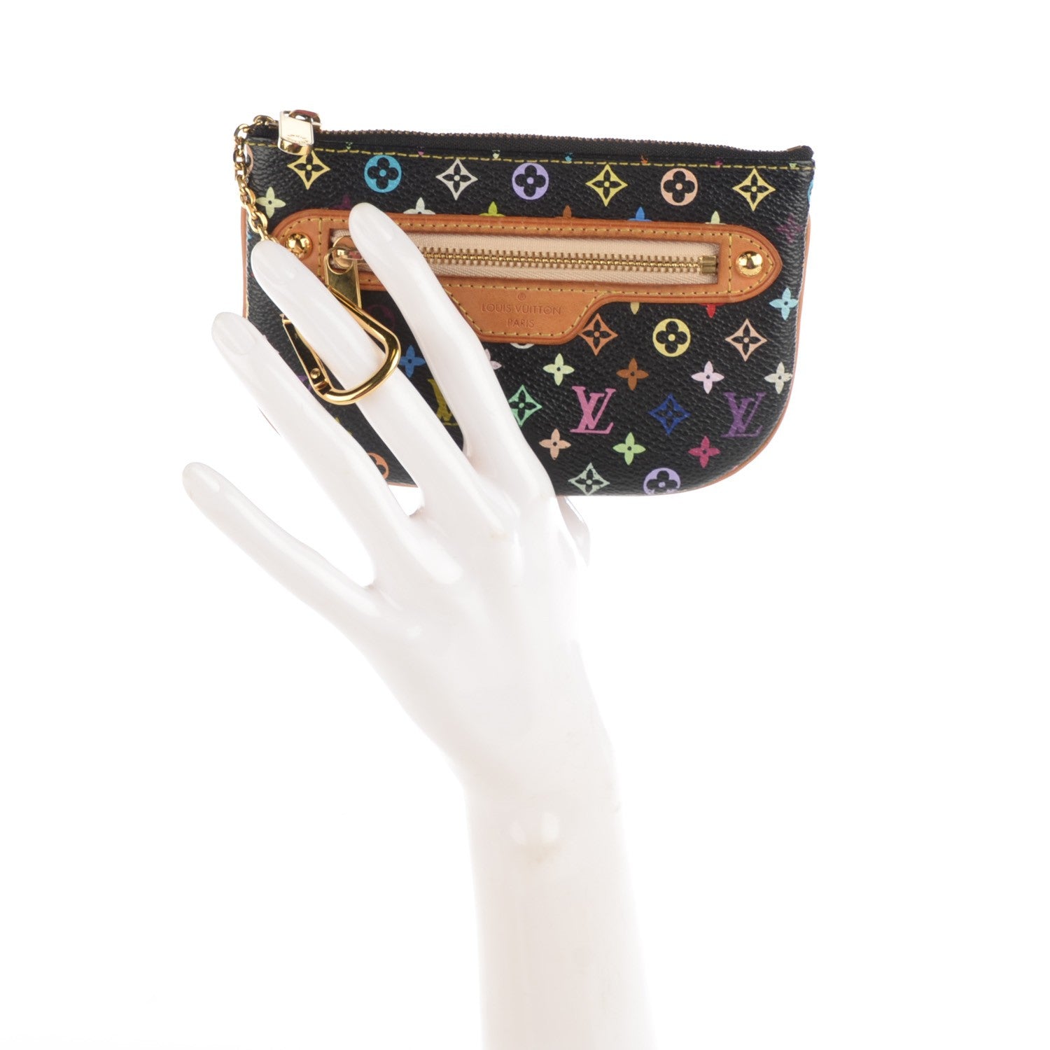Louis Vuitton Monogram Multicolor Pochette Plate MM Black 2 of 7