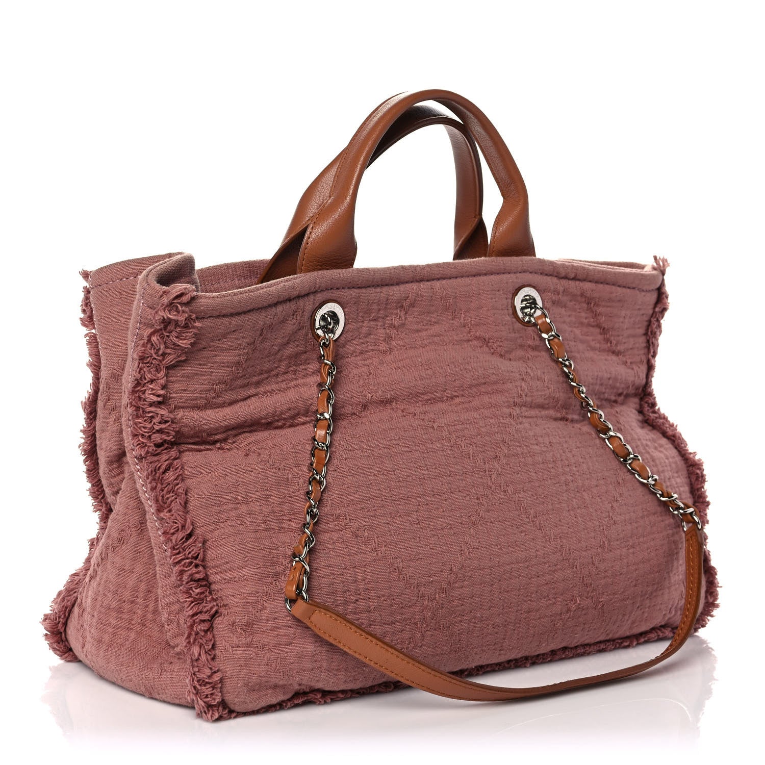 Chanel Canvas Large Double Face Tote Pink 3 of 10