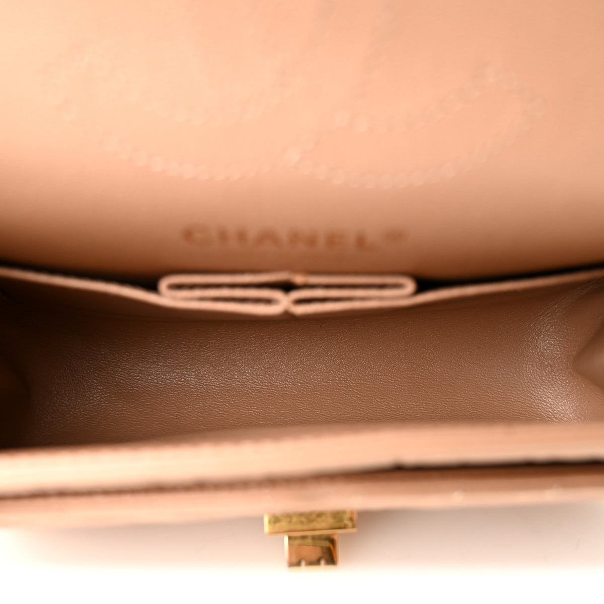 Chanel Aged Calfskin Chevron Quilted 2.55 Reissue 224 Flap Beige 5 of 10