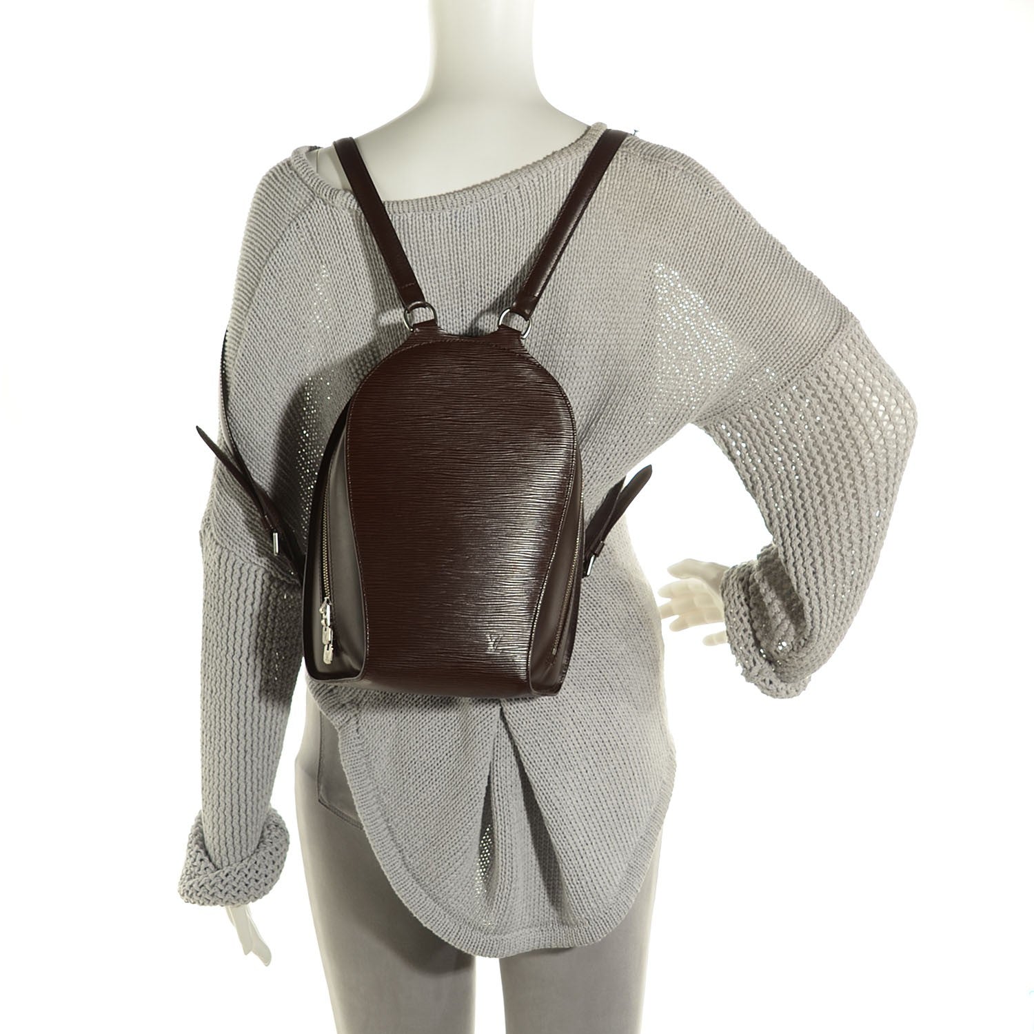 Louis Vuitton Epi Mabillon Backpack Moka 2 of 7