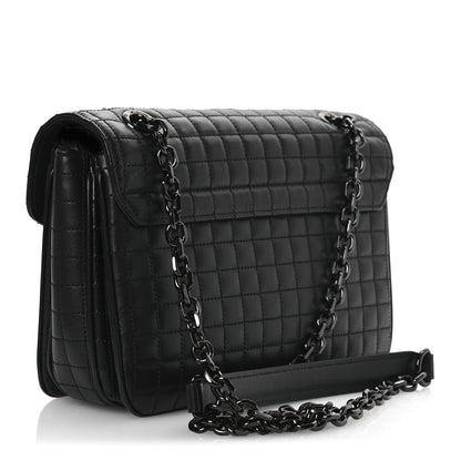 Celine Calfskin Quilted Medium C Bag Black 3 of 11