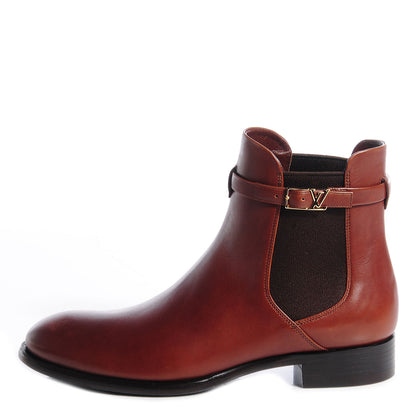 Louis Vuitton Leather Loyalty Flat Ankle Boots 37 1 of 7