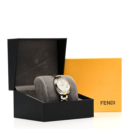 Fendi Stainless Steel Mother of Pearl 34mm Momento Two Tone Quartz Watch 5 of 5
