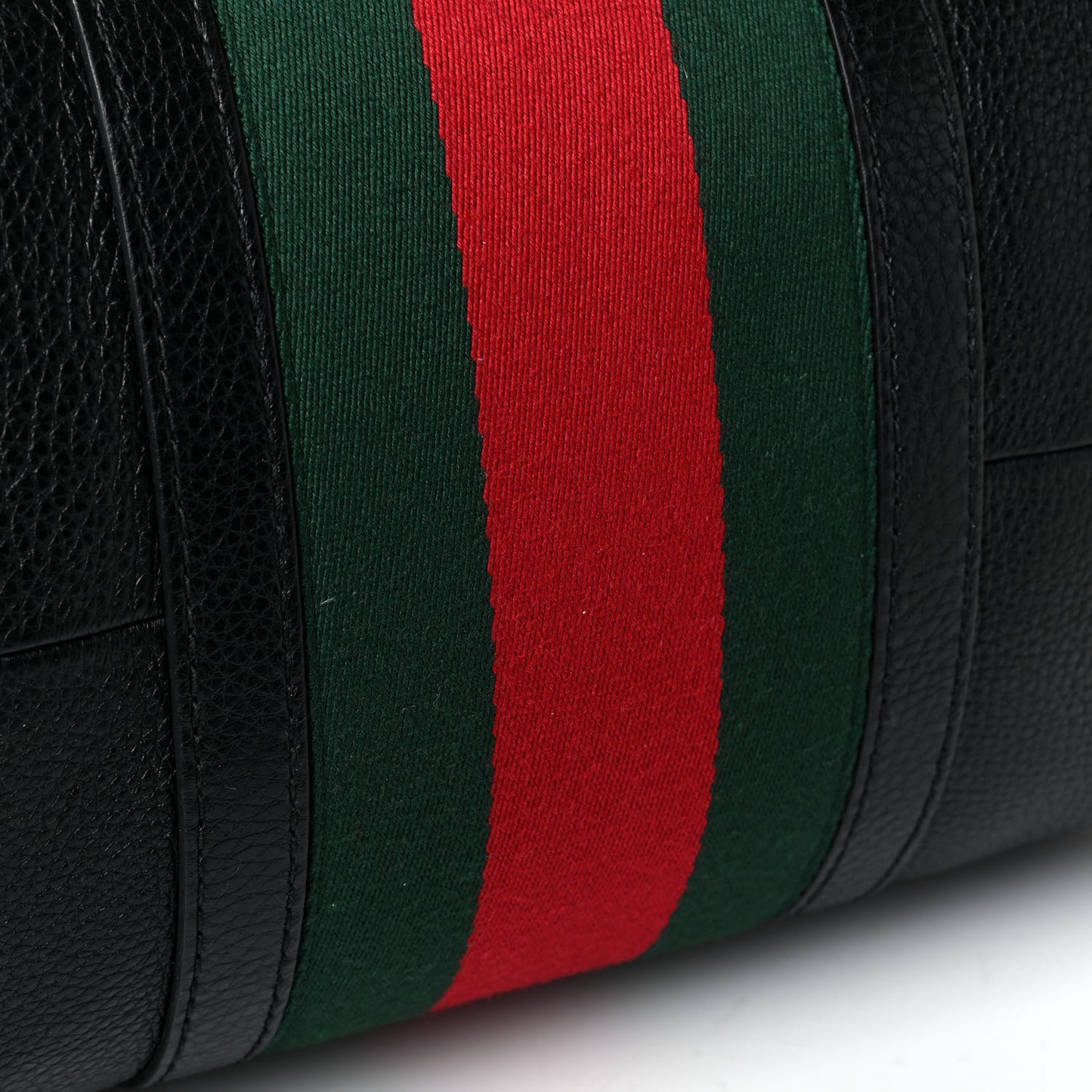Calfskin Vintage Web Medium Boston Black
