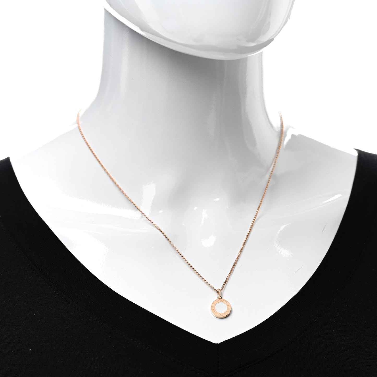 18K Rose Gold Mother of Pearl BVLGARI BVLGARI Pendant Necklace