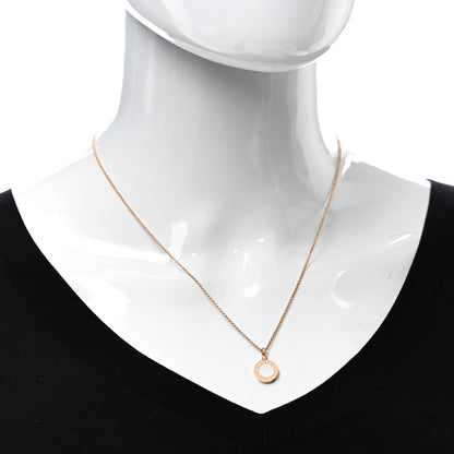 Bulgari 18K Rose Gold Mother of Pearl BVLGARI BVLGARI Pendant Necklace 2 of 4