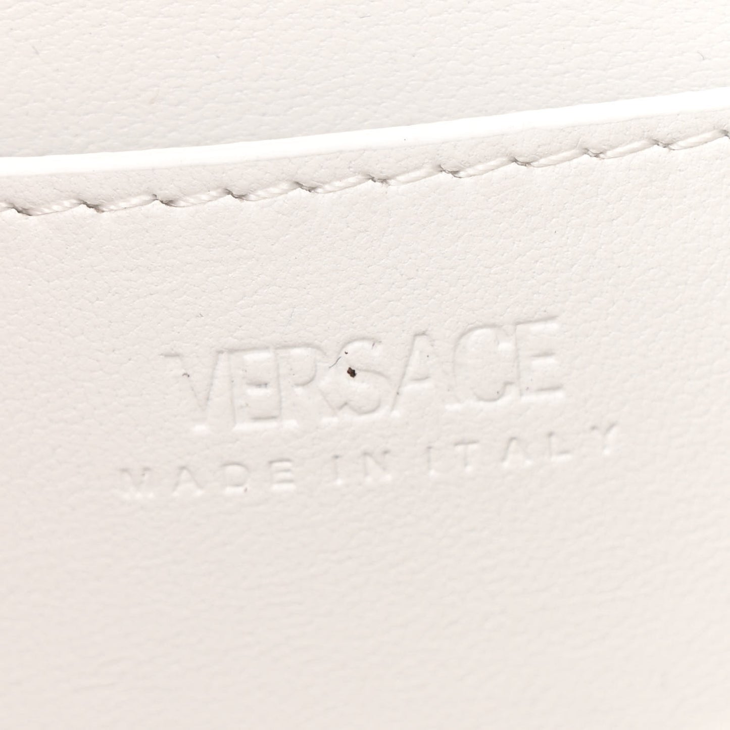 Calfskin Large Greca Goddess Shoulder Bag White