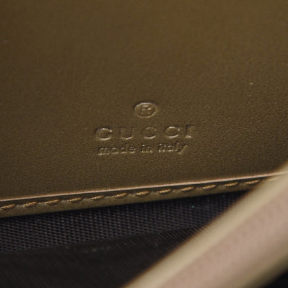 Gucci Metallic Guccissima Signature Bowy Continental Wallet Golden Beige 6 of 7