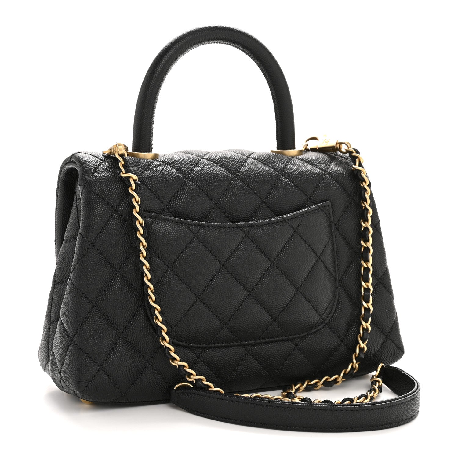 Chanel Caviar Quilted Mini Coco Handle Flap Black 3 of 12