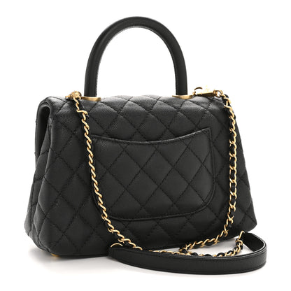 Chanel Caviar Quilted Mini Coco Handle Flap Black 3 of 12