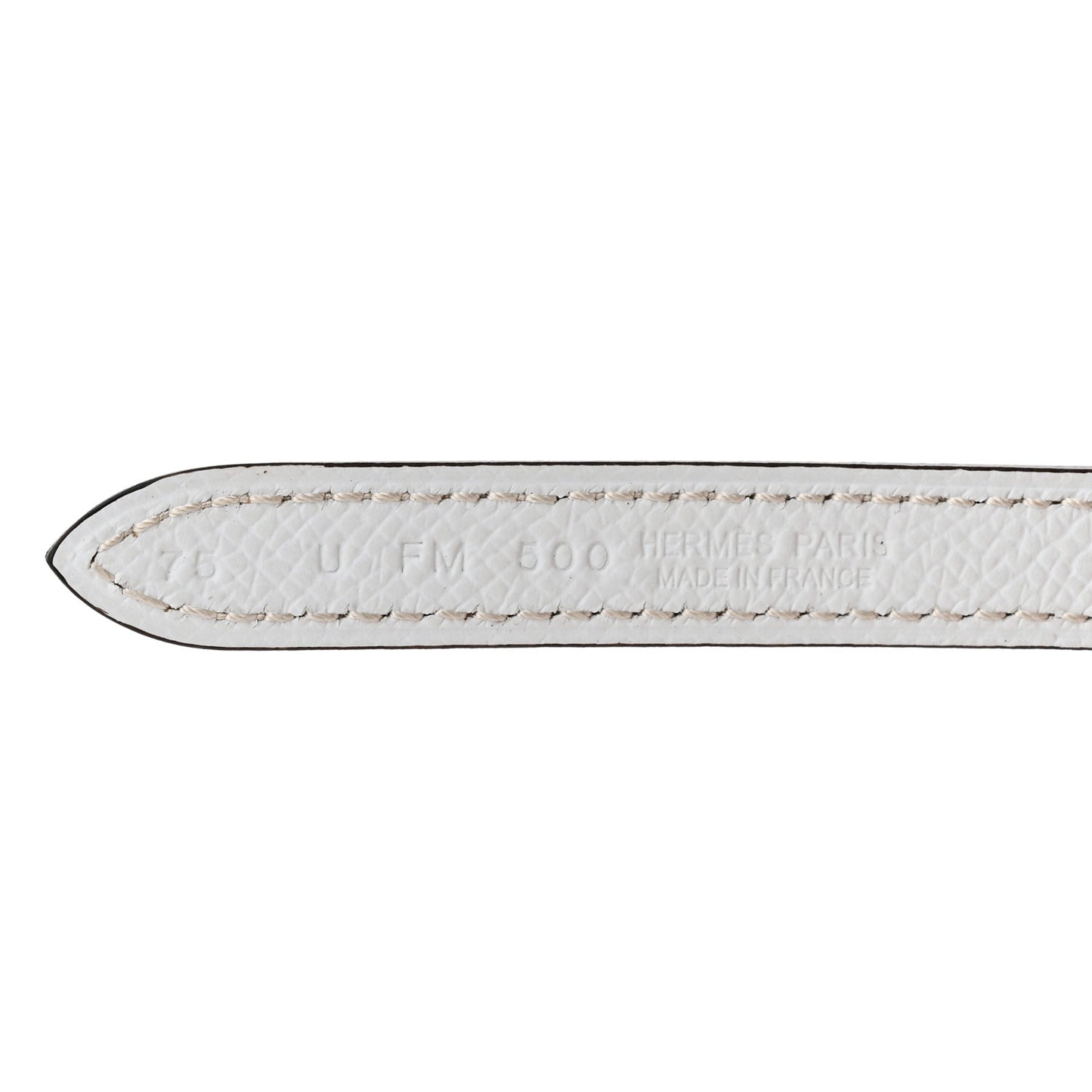 Swift Epsom 24mm Bubbles H Belt 75 Gold White