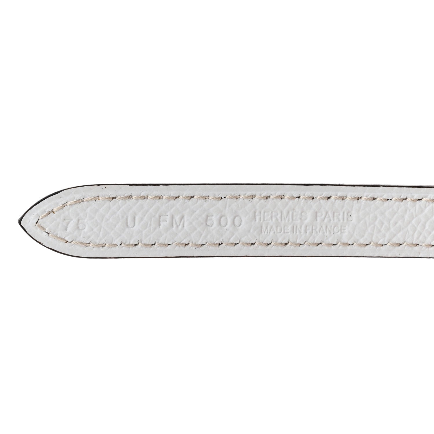 Hermes Swift Epsom 24mm Bubbles H Belt 75 Gold White 3 of 5