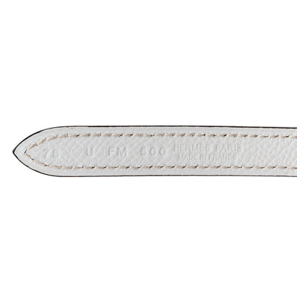 Hermes Swift Epsom 24mm Bubbles H Belt 75 Gold White 3 of 5