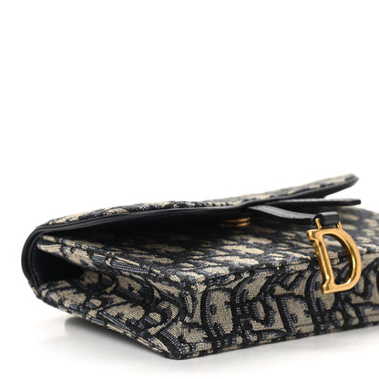 Christian Dior Oblique Saddle Belt Bag Blue 7 of 10