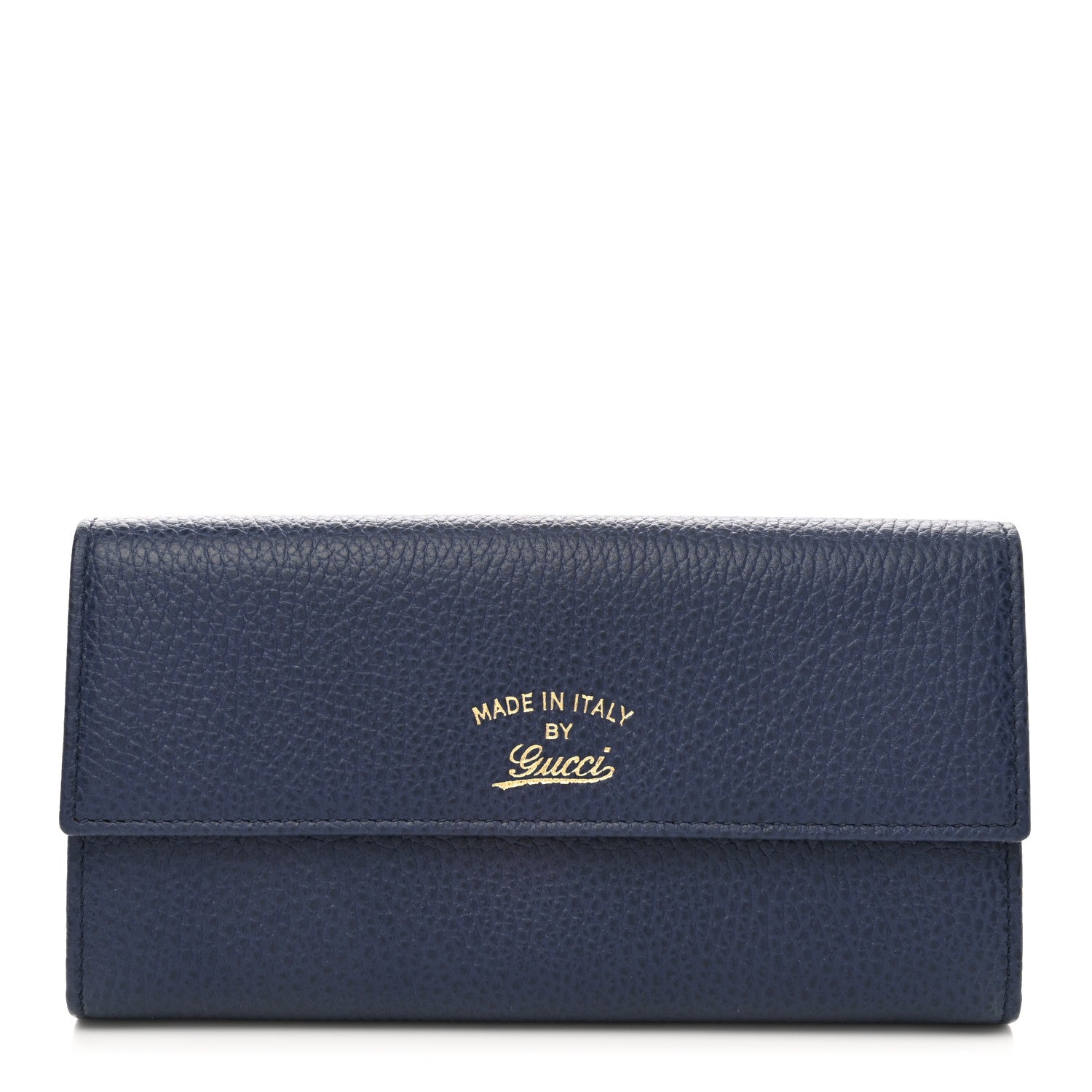 Gucci Dollar Calfskin Swing Continental Wallet Marine Deep Cobalt 1 of 8