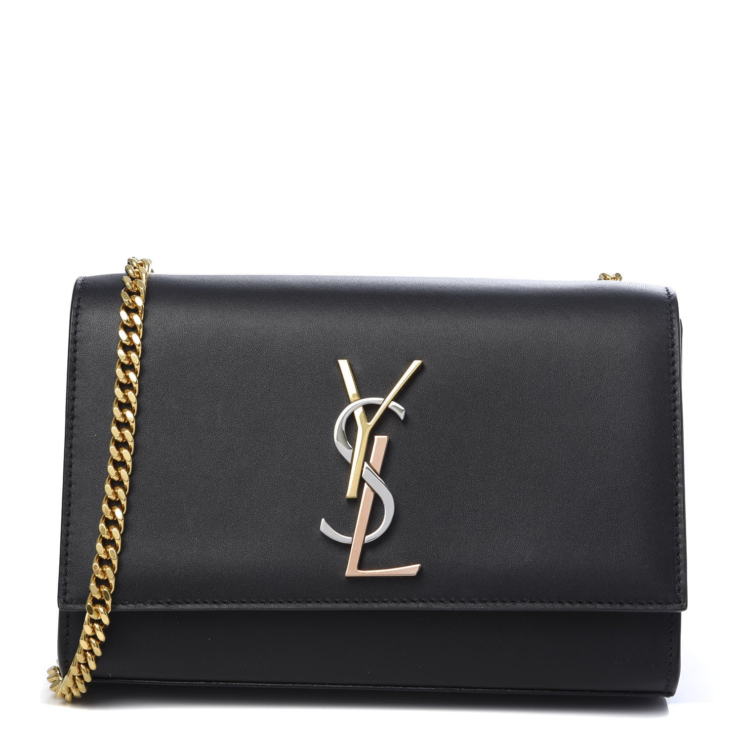 Saint Laurent Calfskin Small Monogram Kate Satchel Black 2 of 10