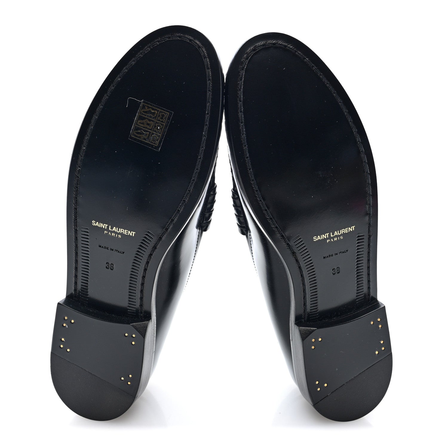 Saint Laurent Magnum Calfskin Le Loafer 15 Moccasin  38 Black 6 of 8