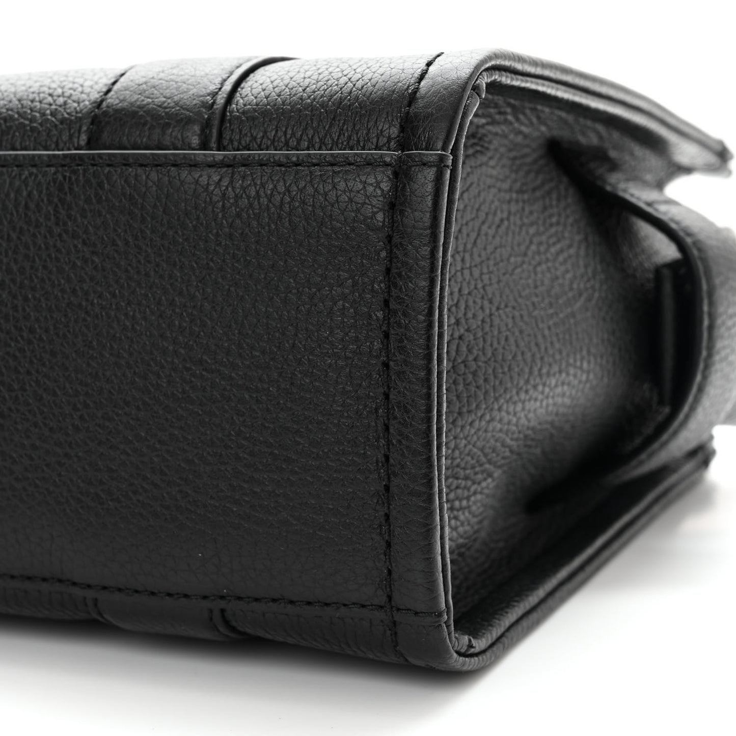 Grained Calfskin Small The Tote Bag Black