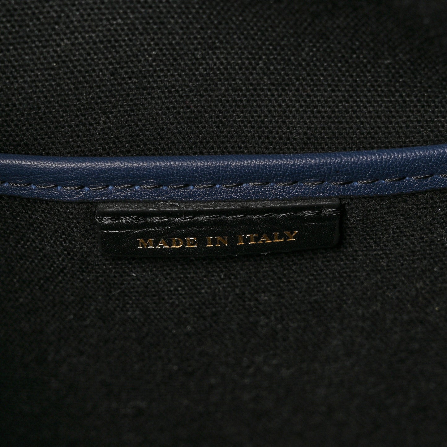 Grainy Calfskin House Check Large Banner Tote Ink Blue