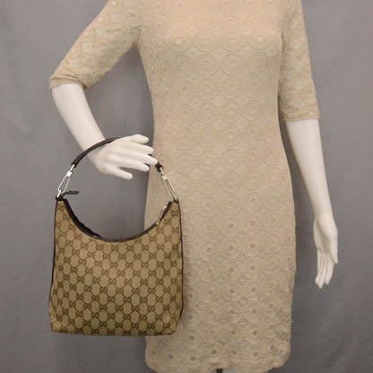 Gucci Monogram Small Hobo Ebony 2 of 13
