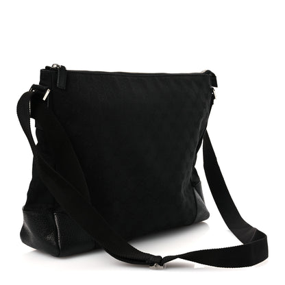 Gucci Monogram Flat Messenger Bag Black 3 of 12