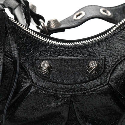Balenciaga Agneau Arena Le Cagole Shoulder Bag XS Black 7 of 9