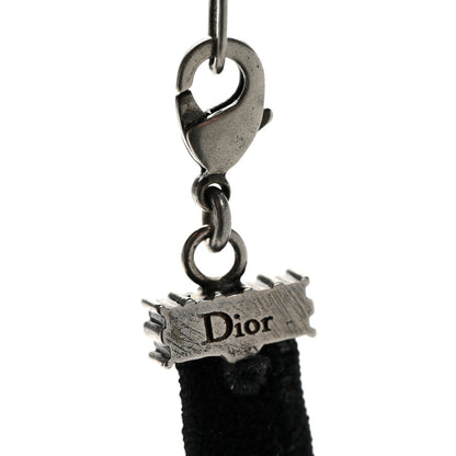 Christian Dior Velvet Crystal Star Choker Necklace Black 4 of 5