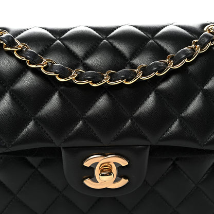 Chanel Lambskin Quilted Small Double Flap Black 8 of 10