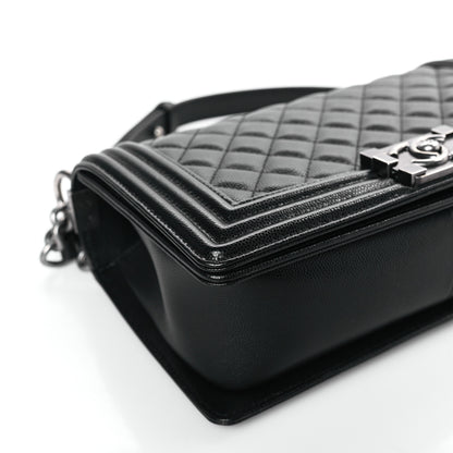 Chanel Caviar Quilted Medium Boy Flap Black 8 of 10