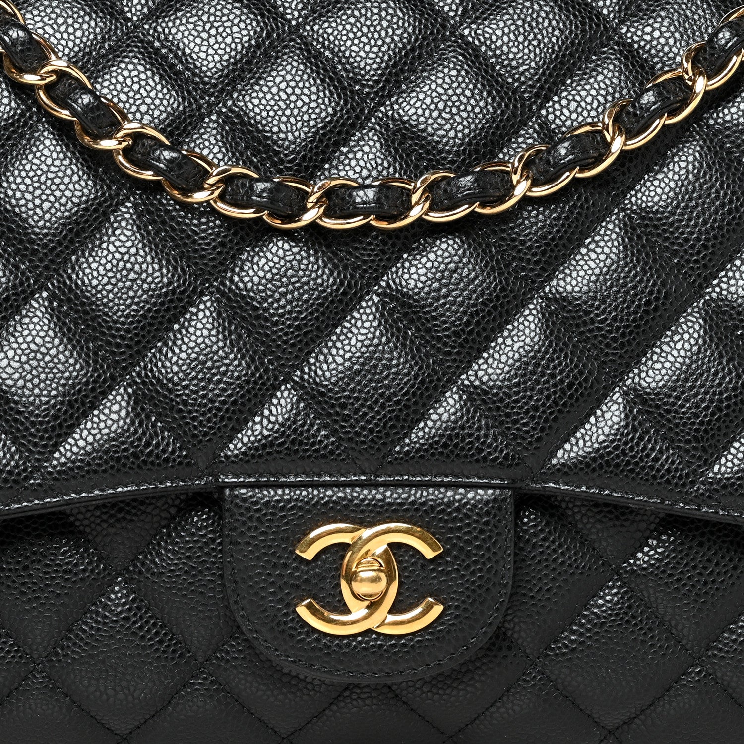 Chanel Caviar Quilted Maxi Single Flap Black 8 of 10