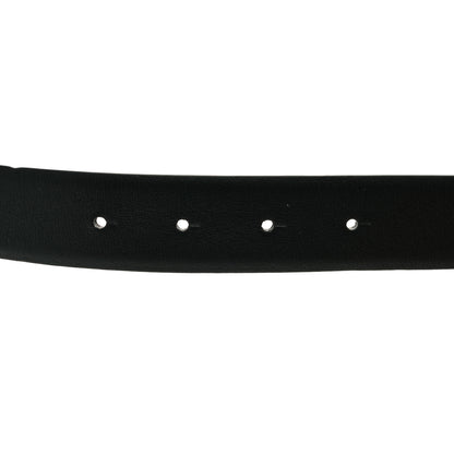 Chanel Calfskin CC Reversible Belt 85 34 Black Burgundy 3 of 5