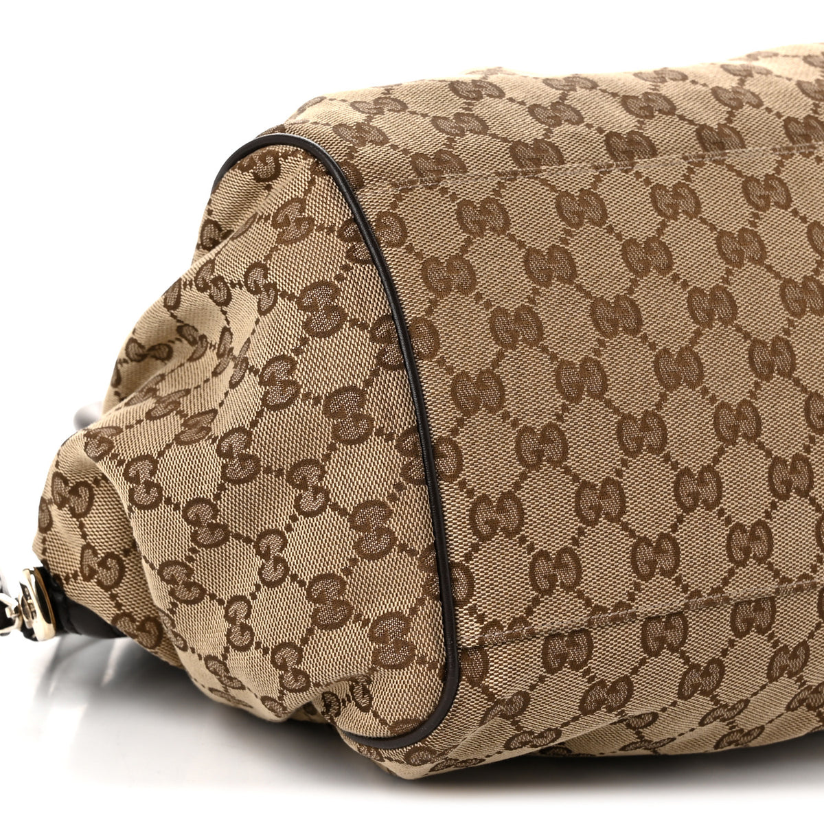 Monogram Medium Sukey Boston Bag Brown