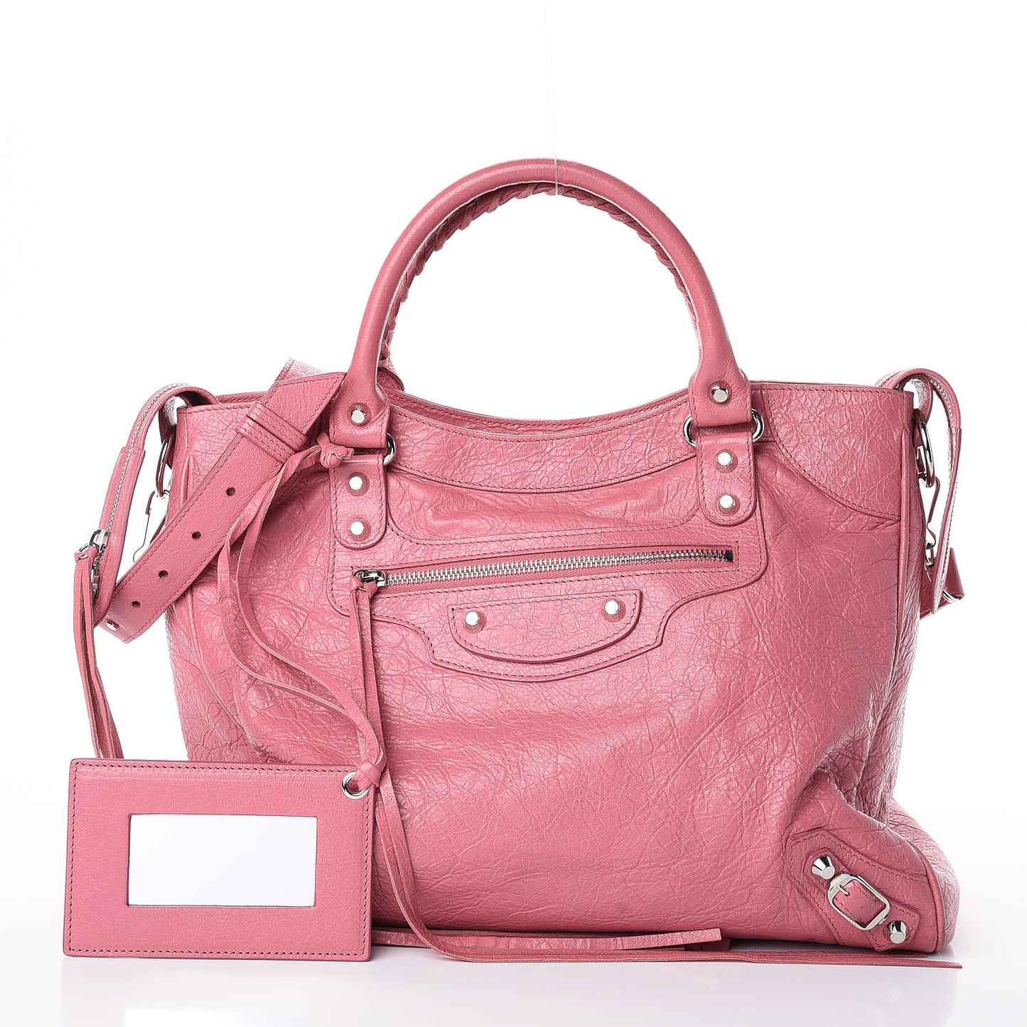 Agneau Classic Silver Hardware Velo Rose Hortensia