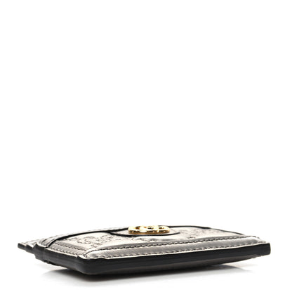 Gucci Calfskin GG Matelasse Card Holder Dusty Grey 4 of 8