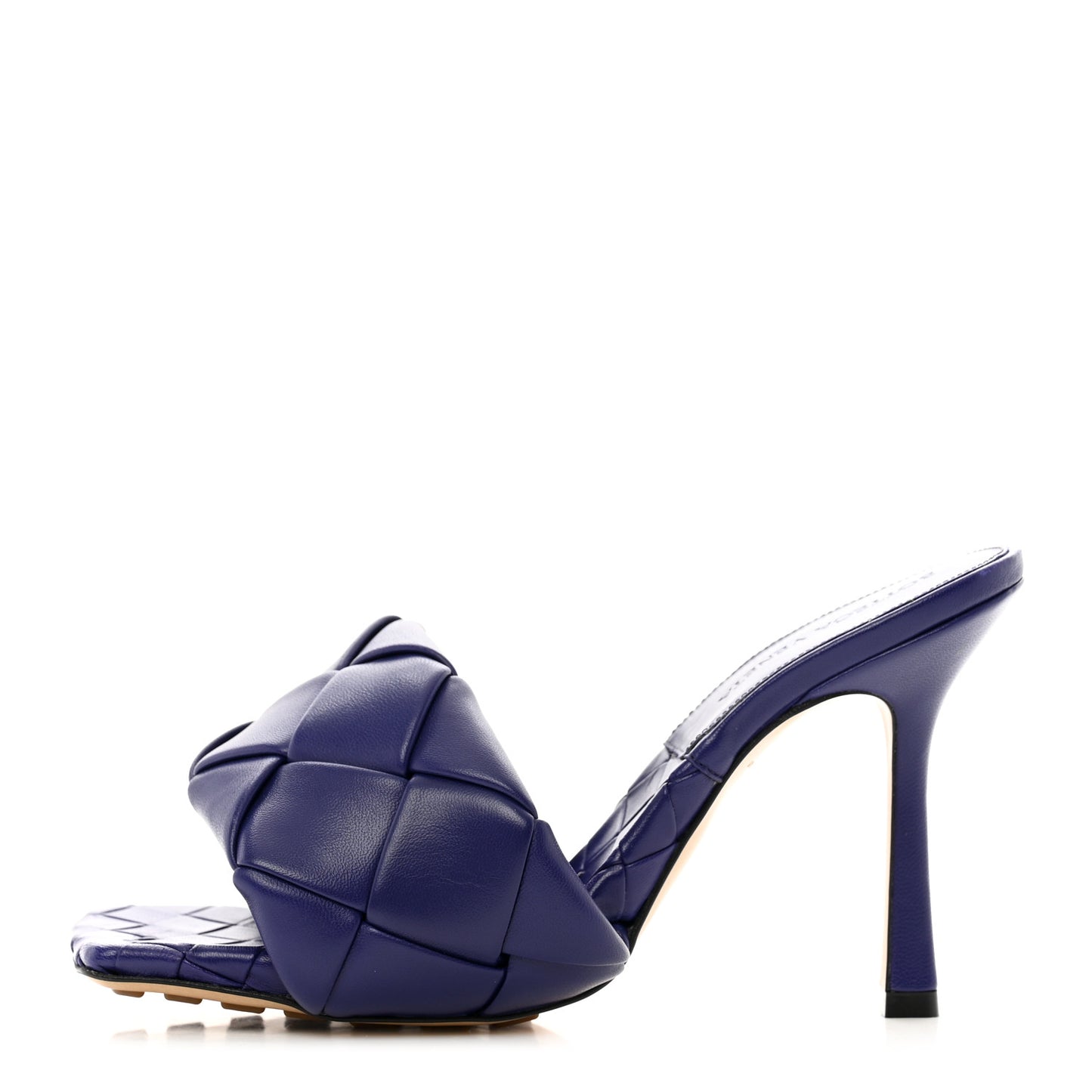Nappa Maxi Intrecciato Lido 90mm Mule Sandals 37 Unicorn