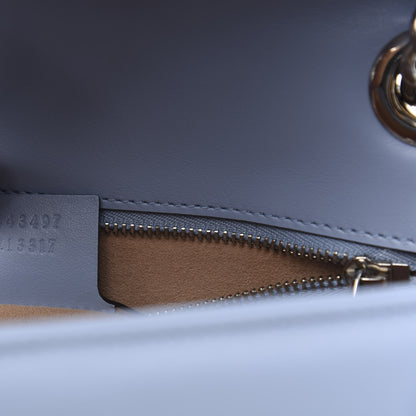 Gucci Calfskin Matelasse Small GG Marmont Shoulder Bag Porcelain Light Blue 10 of 11