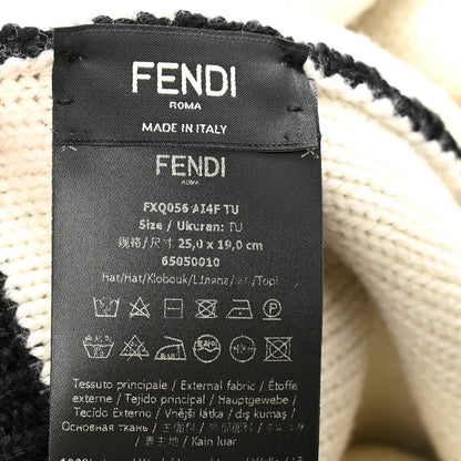 Fendi Wool Logo Beanie Black 5 of 5