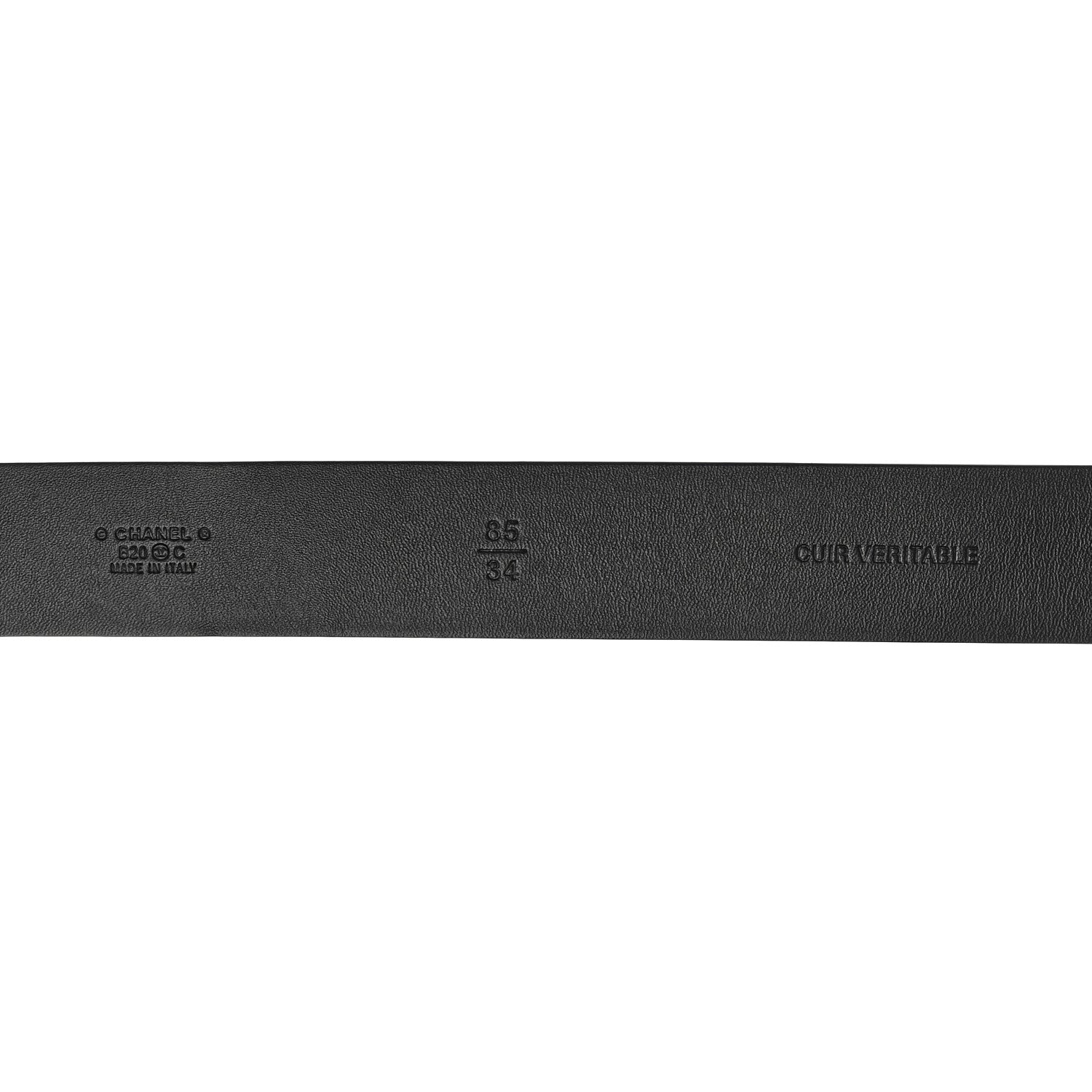 Chanel Lambskin CC Belt 85 34 Black 3 of 6