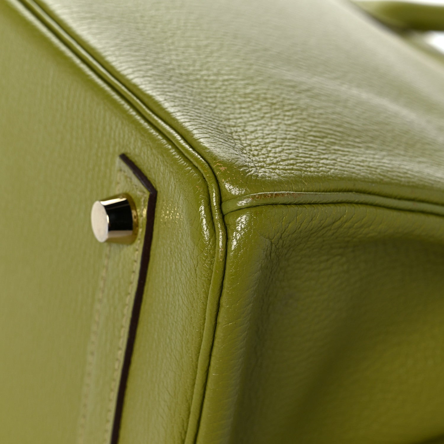 Hermes Chevre Mysore Birkin 30 Vert Anis 11 of 18