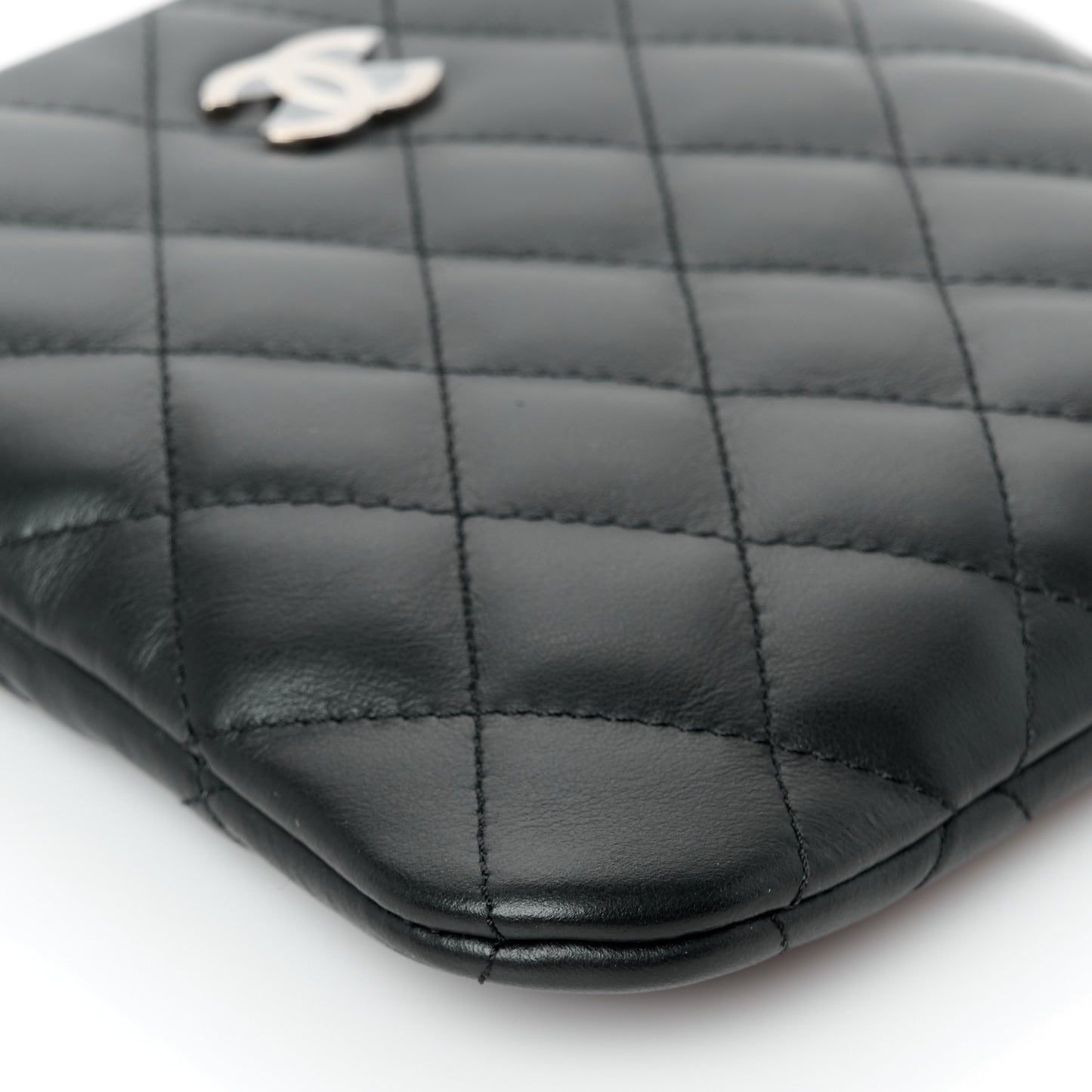 Lambskin Quilted Crossbody Bag Black