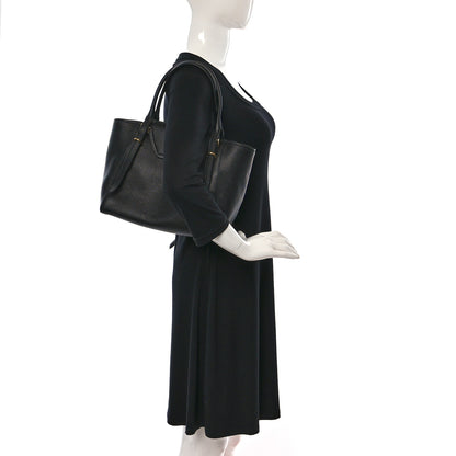 Prada Vitello Phenix Tote Bag Black 2 of 8