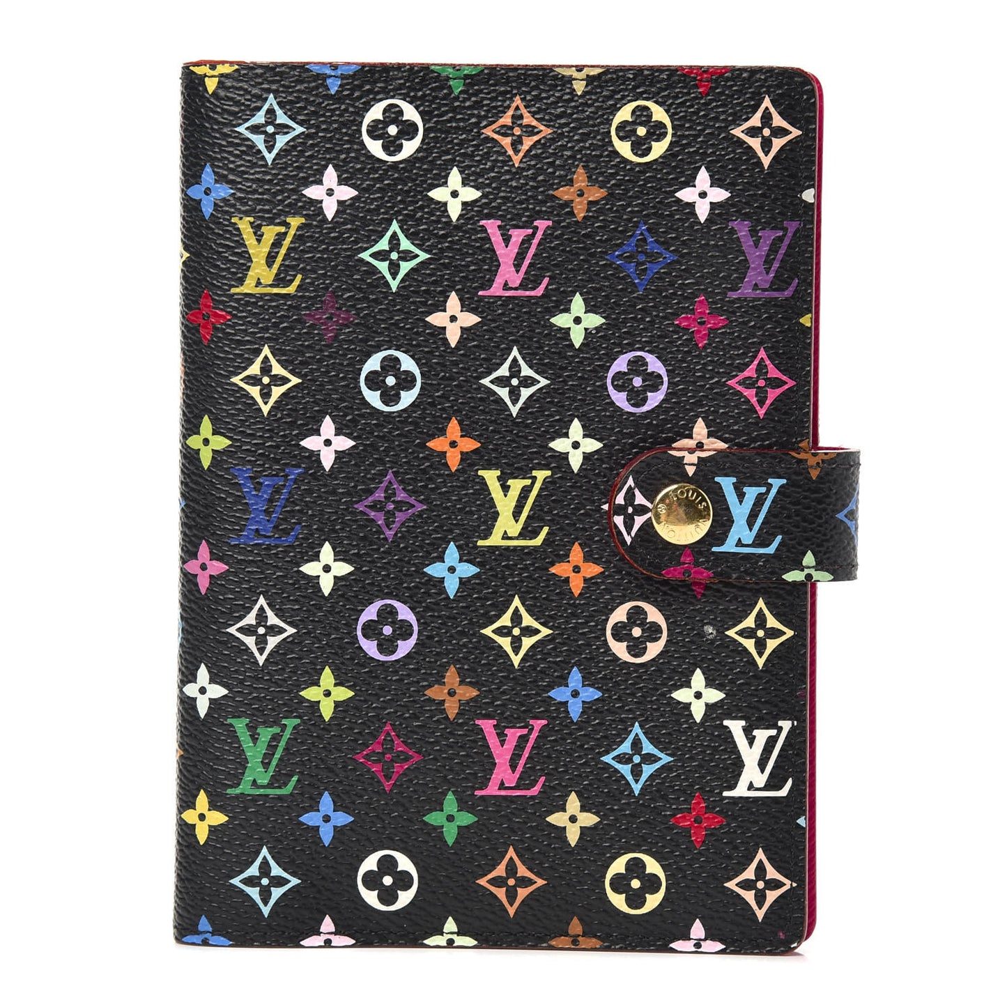 Monogram Multicolor Small Ring Agenda Cover Black Grenade